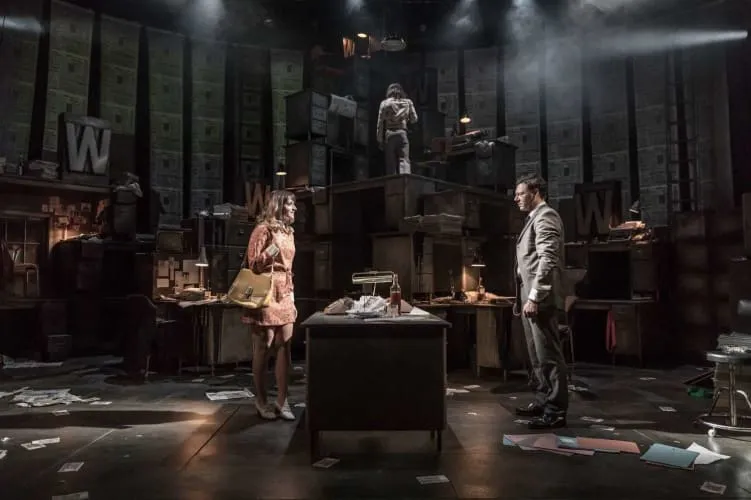 Bertie Carvel as Rupert Murdoch in Ink at the Duke of York's Theatre