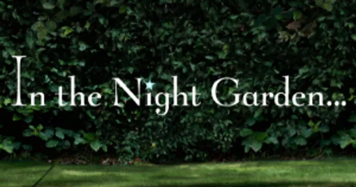 In the Night Garden — show wordmark on garden backdrop